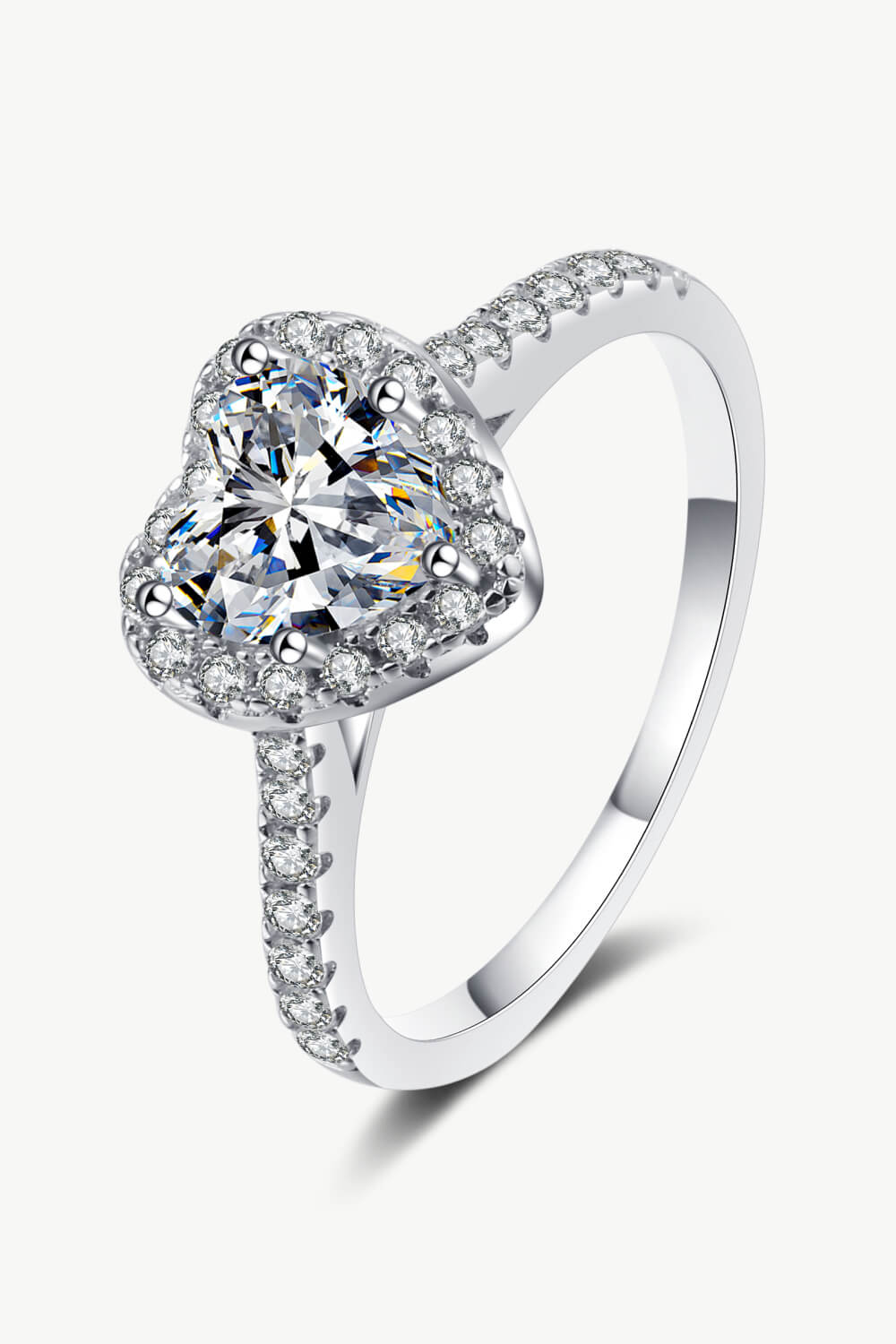 1 Carat Sparkala™ Heart-Shaped Ring