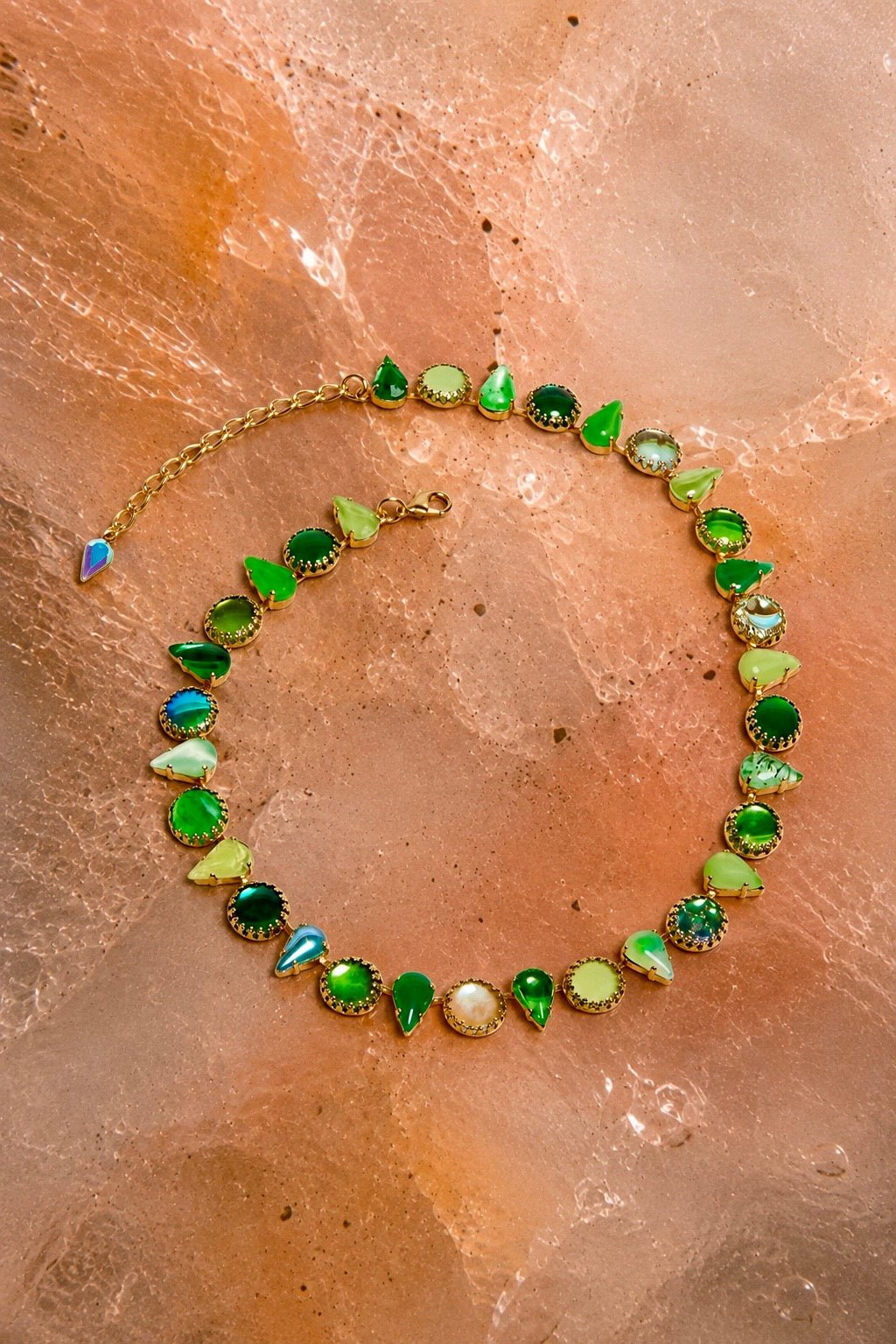 Layering Choker in Salad (Gold)