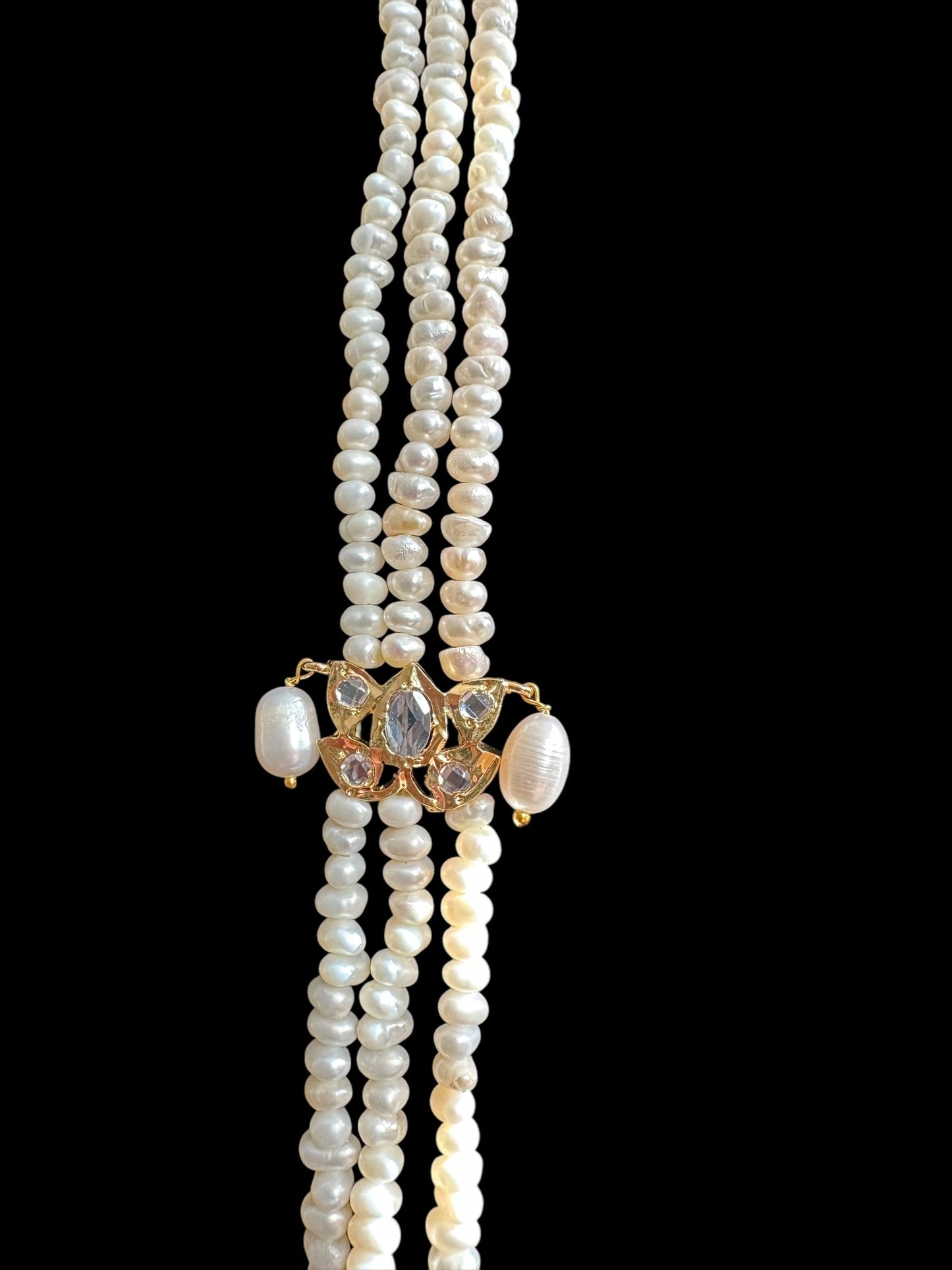 DLN29 Raina fresh water pearl necklace ( SHIPS IN 4 WEEKS )