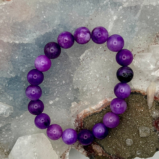 Amethyst Beaded Bracelet