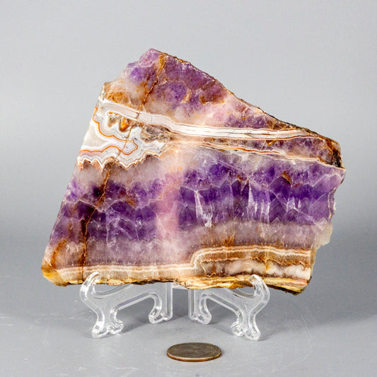 Amethyst "Laced" Agate Crystal Slabs