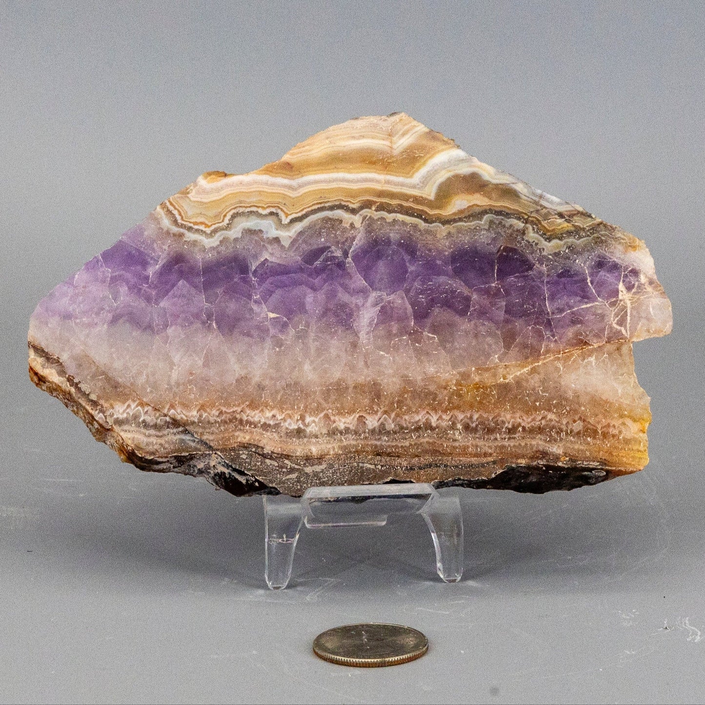 Amethyst "Laced" Agate Crystal Slabs