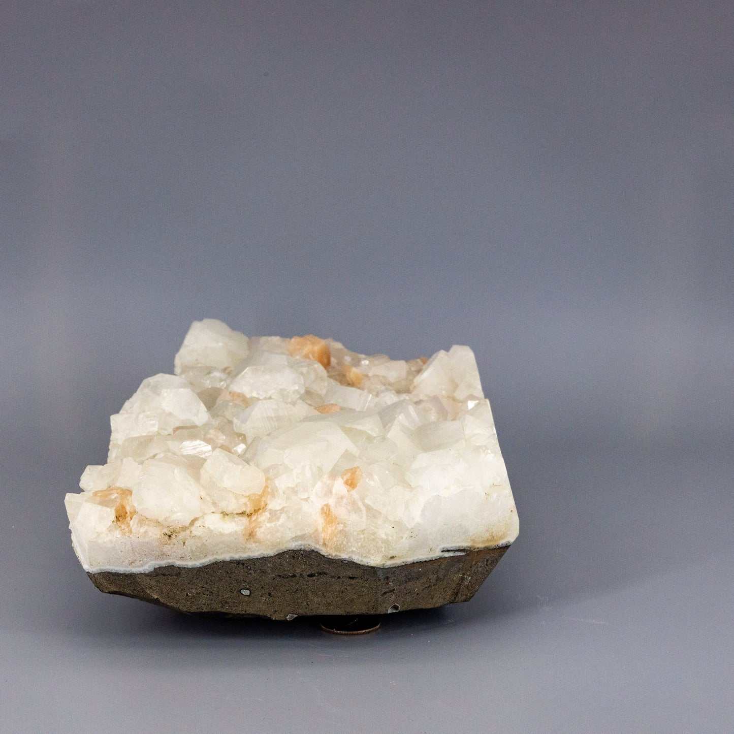 Apophyllite with "peach" Stilbite "XXL" Cluster