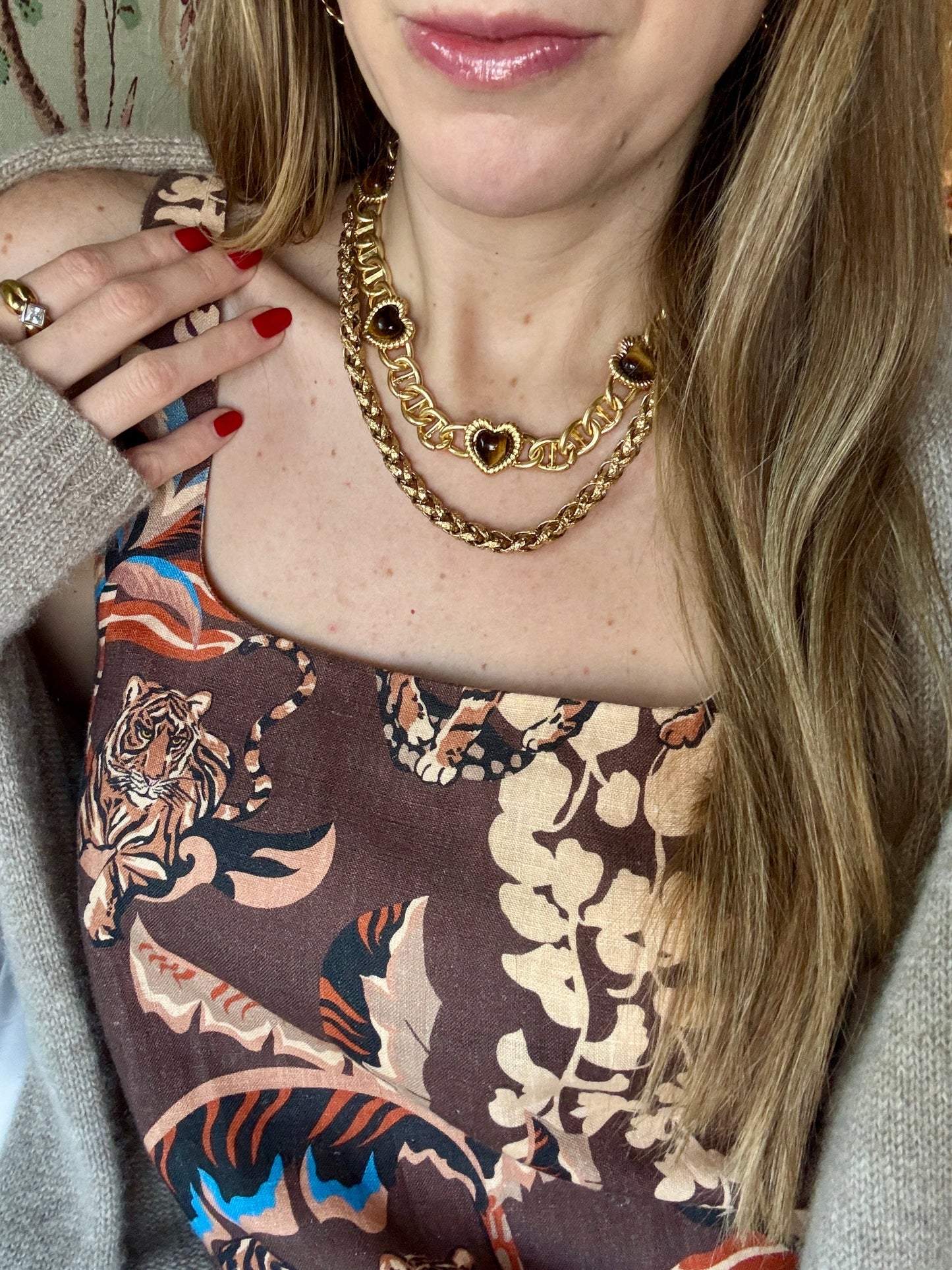 Sloan Heart Necklace Four Colors Available