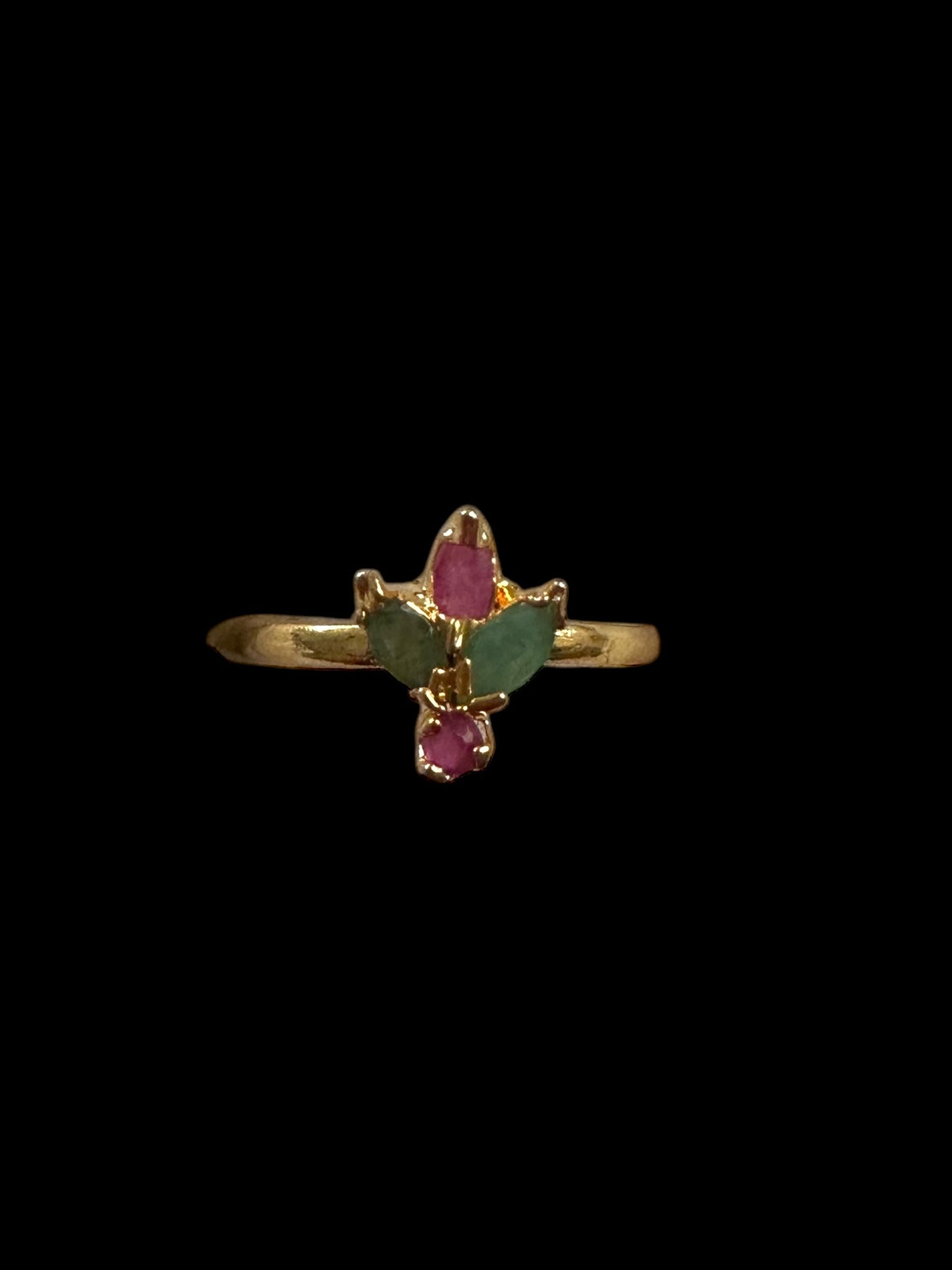 Hyderabadi ruby emerald   ring ( READY TO SHIP )