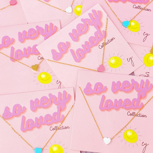 So Very Loved Heart Necklace – Waterproof Gold Chain