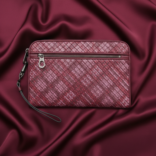 PRE-OWNED Bottega Veneta Intrecciato Clutch