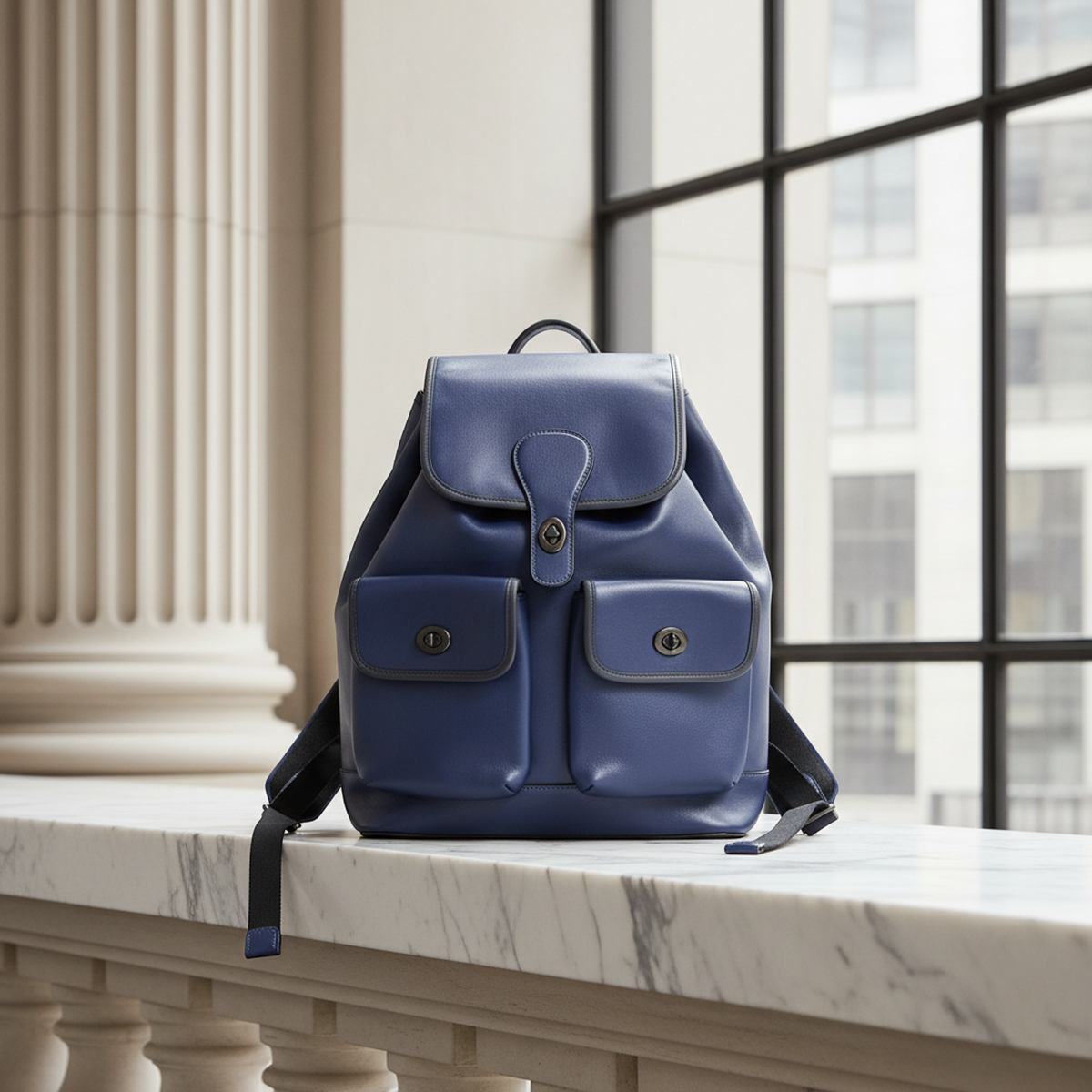 PRE-OWNED Coach Heritage · Leather Backpack