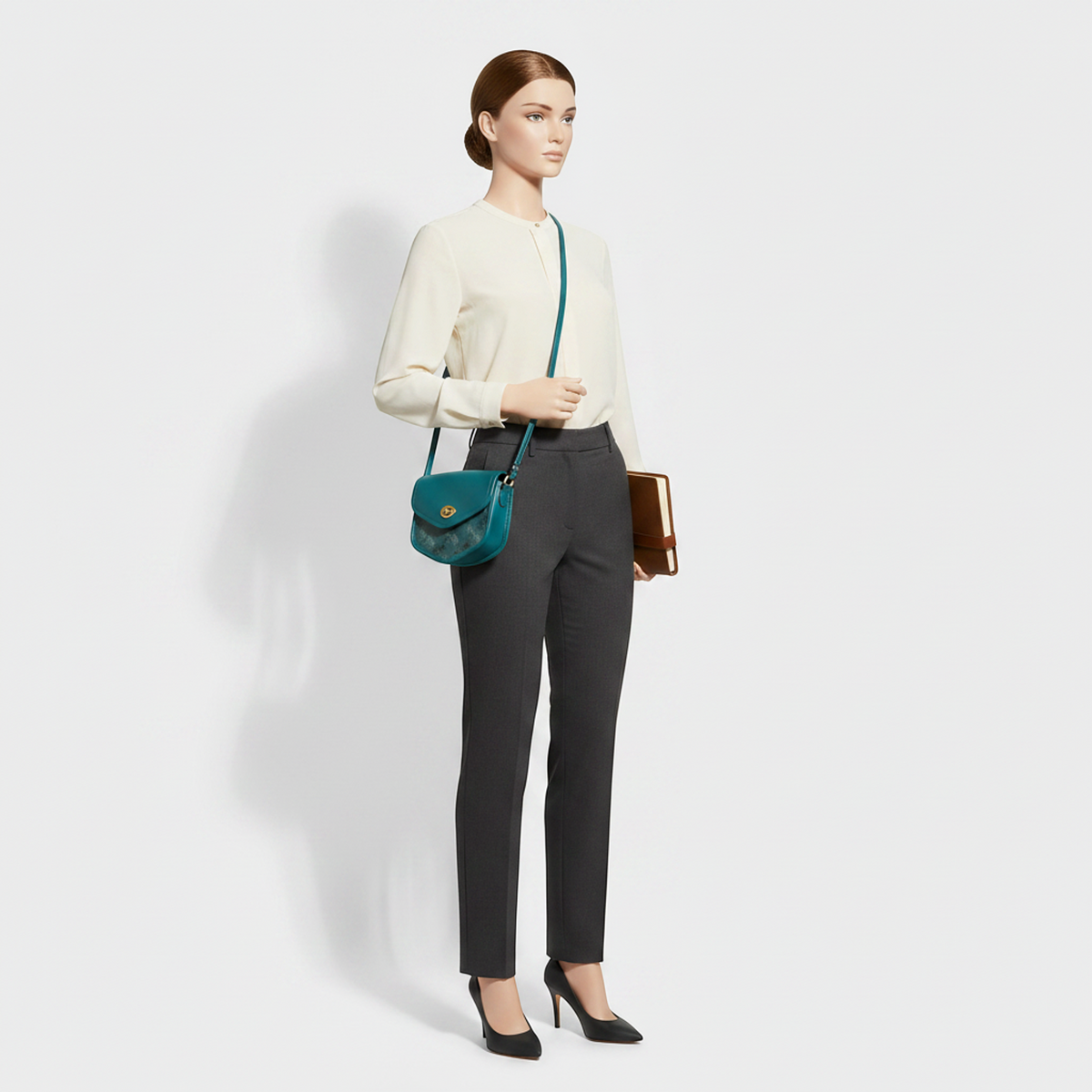 PRE-OWNED Coach Turn Lock · Leather Shoulder Bag