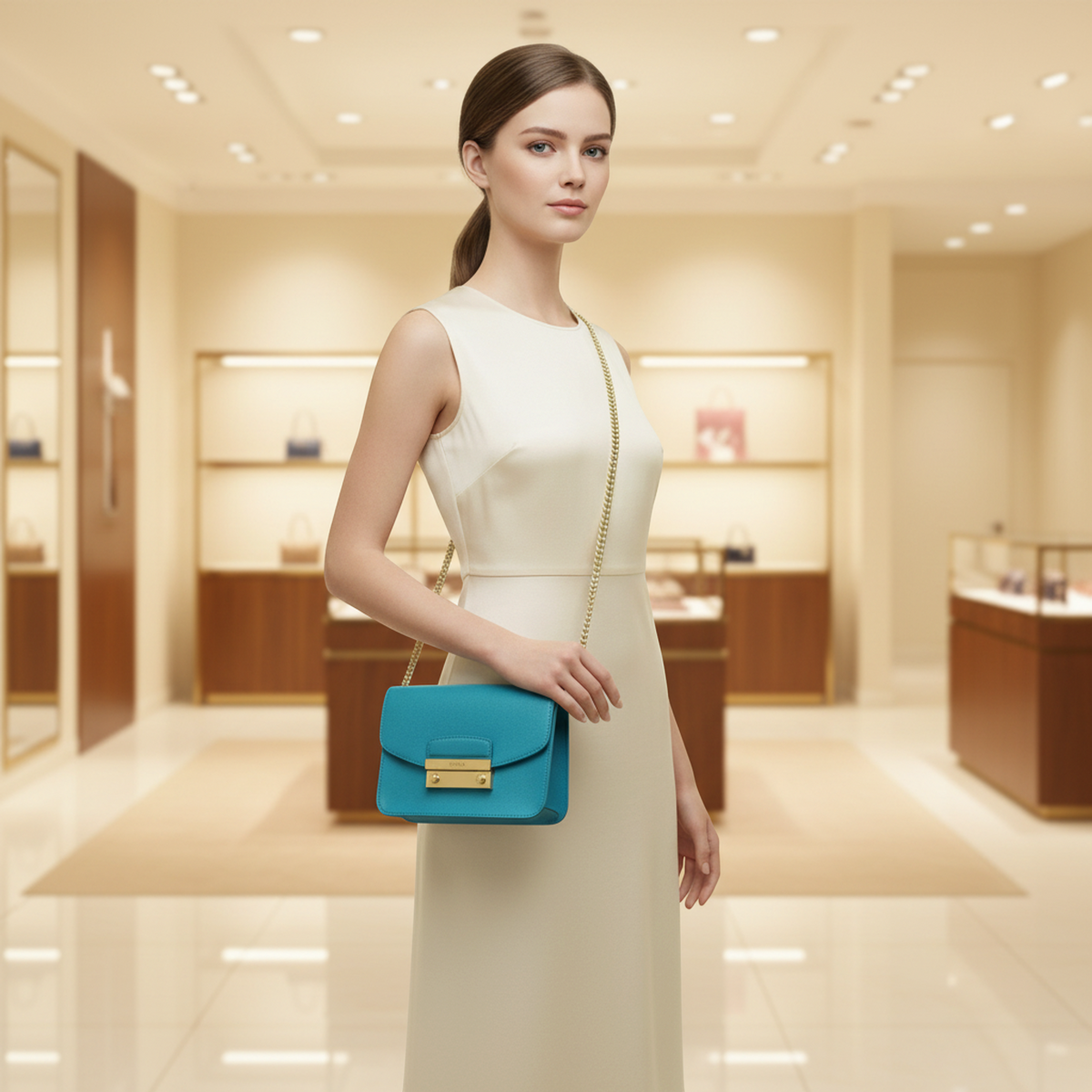 PRE-OWNED Furla Julia Mini Chain · Leather