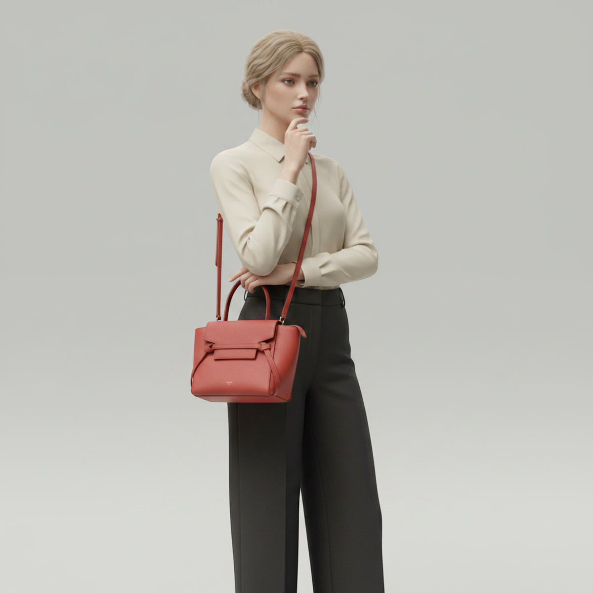 PRE-OWNED Celine Belt Bag Nano · Leather