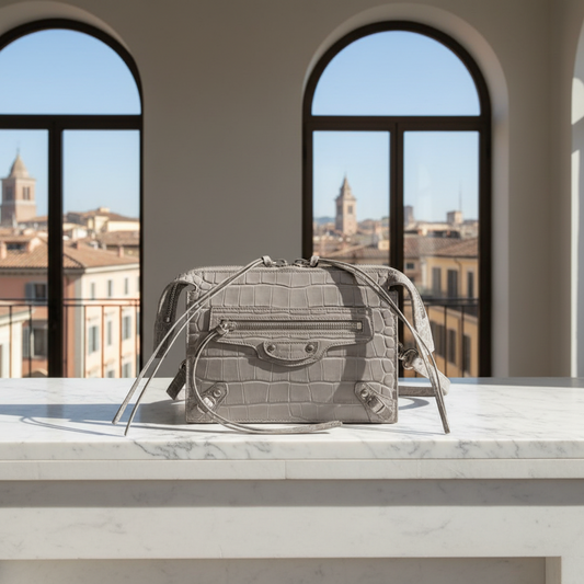 PRE-OWNED Balenciaga · Embossed Leather Shoulder Bag