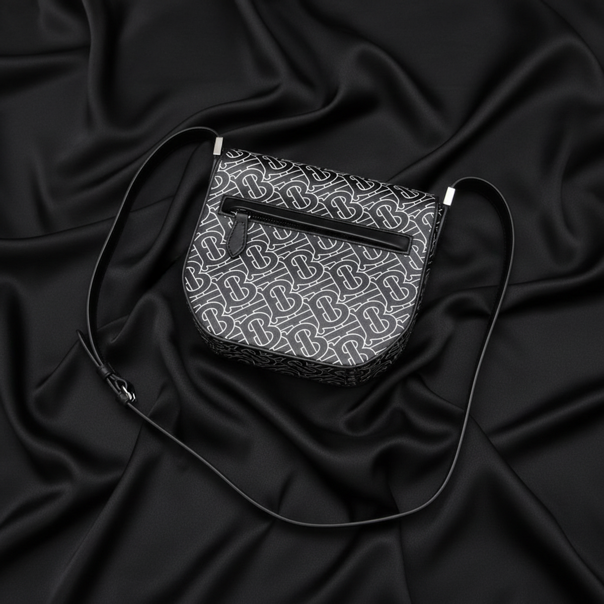 PRE-OWNED Burberry TB Monogram · Leather