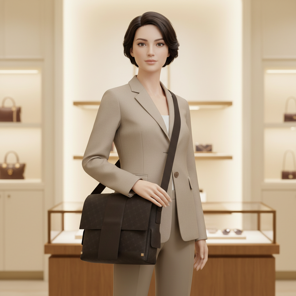 PRE-OWNED Dunhill · Leather & PVC Shoulder Bag