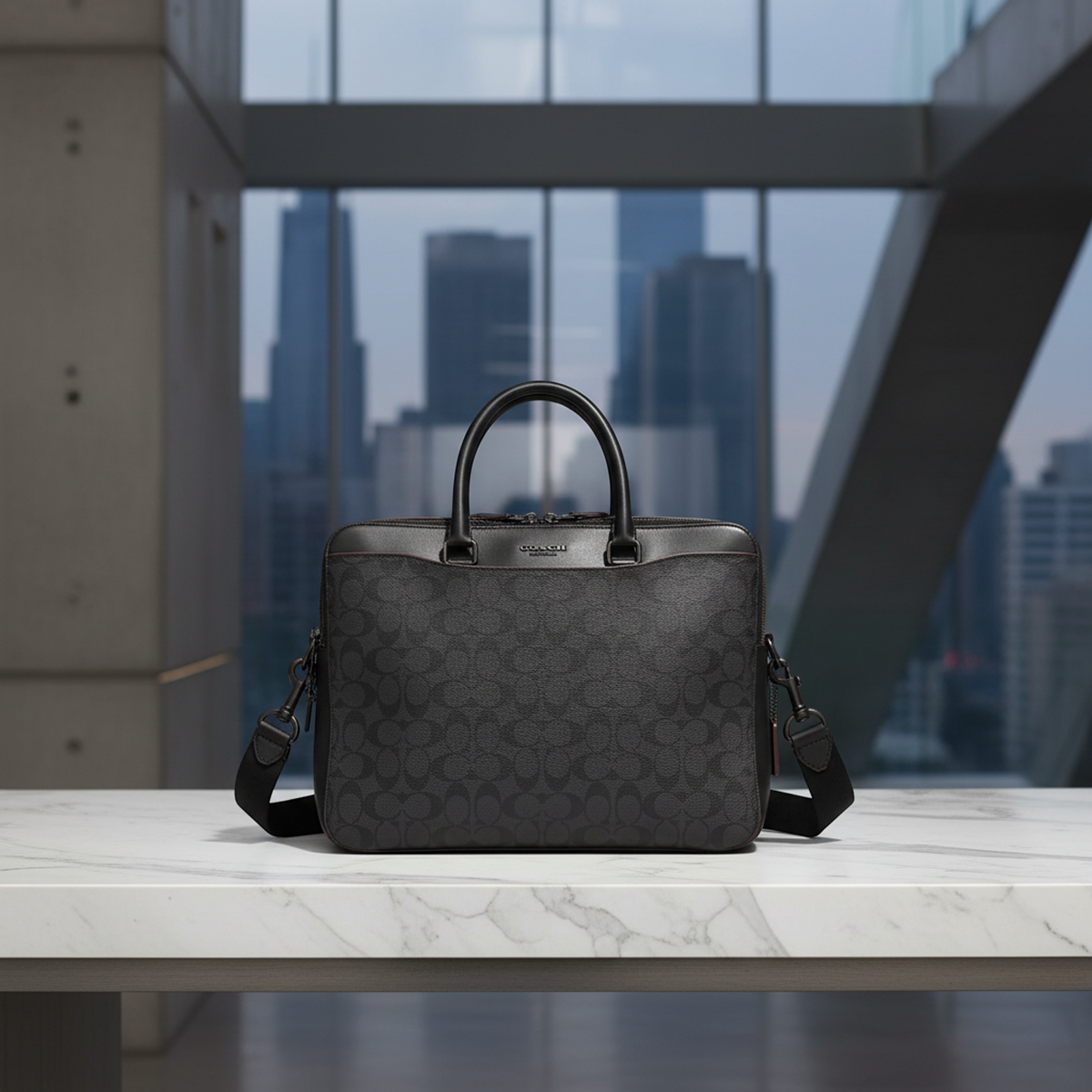 PRE-OWNED Coach Signature · Briefcase