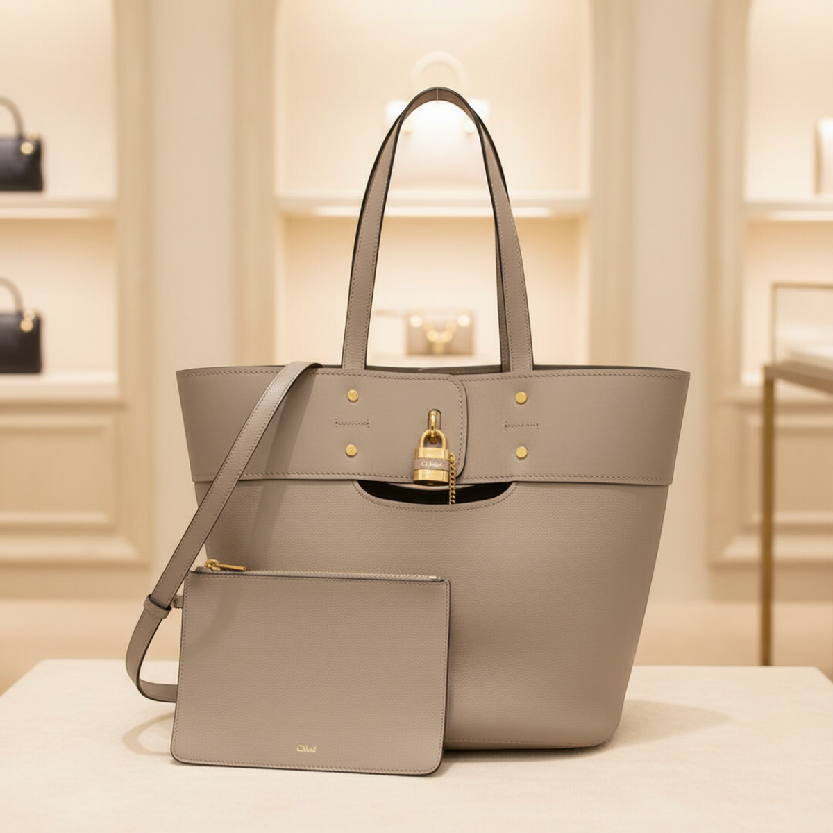 PRE-OWNED Chloé Mylo · Leather Tote
