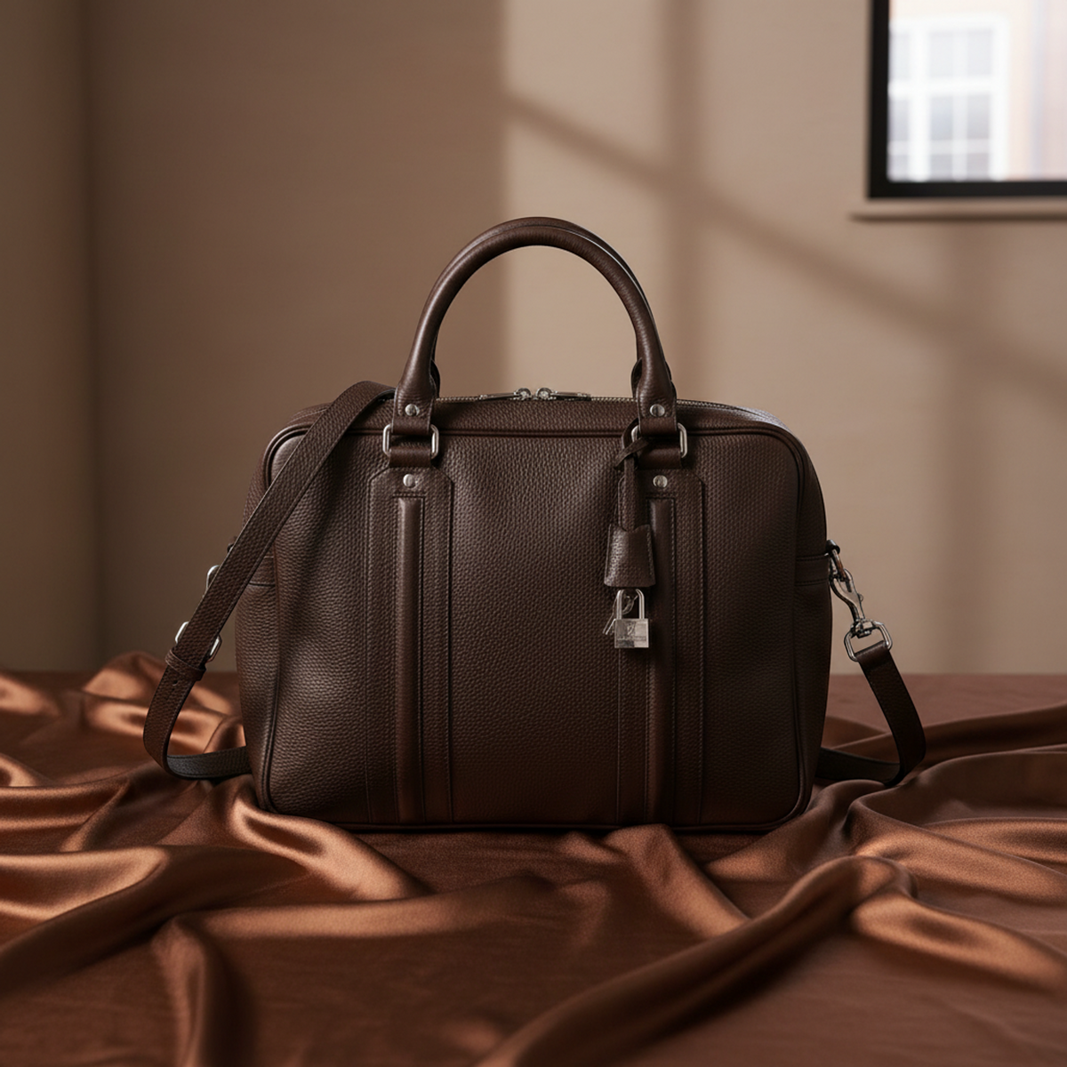 PRE-OWNED Gucci · Leather Briefcase