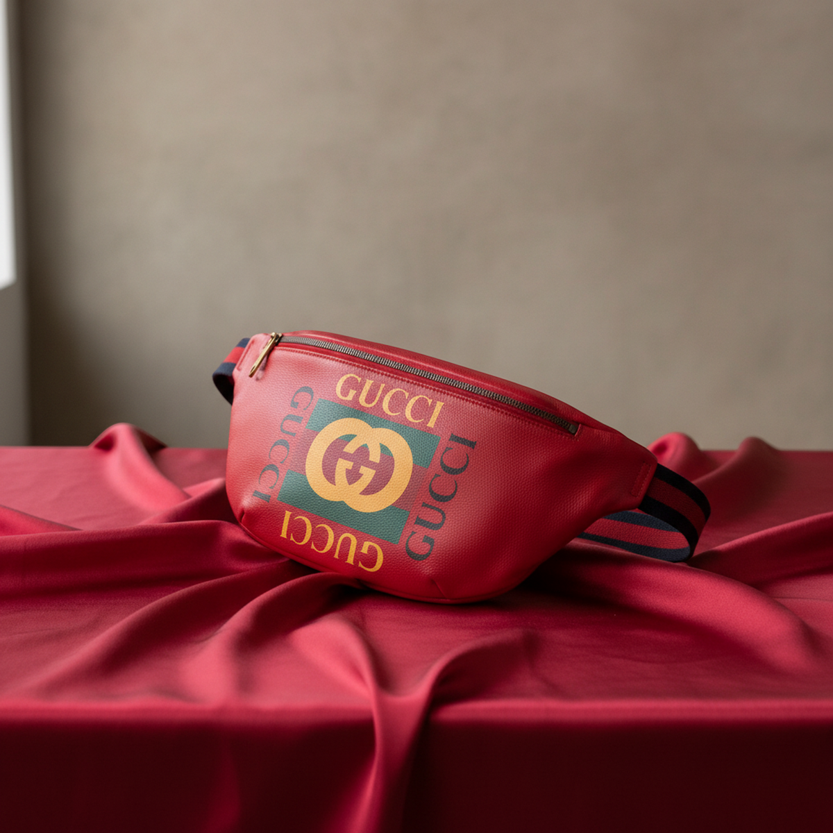 PRE-OWNED Gucci Logo Print Belt Bag · Leather