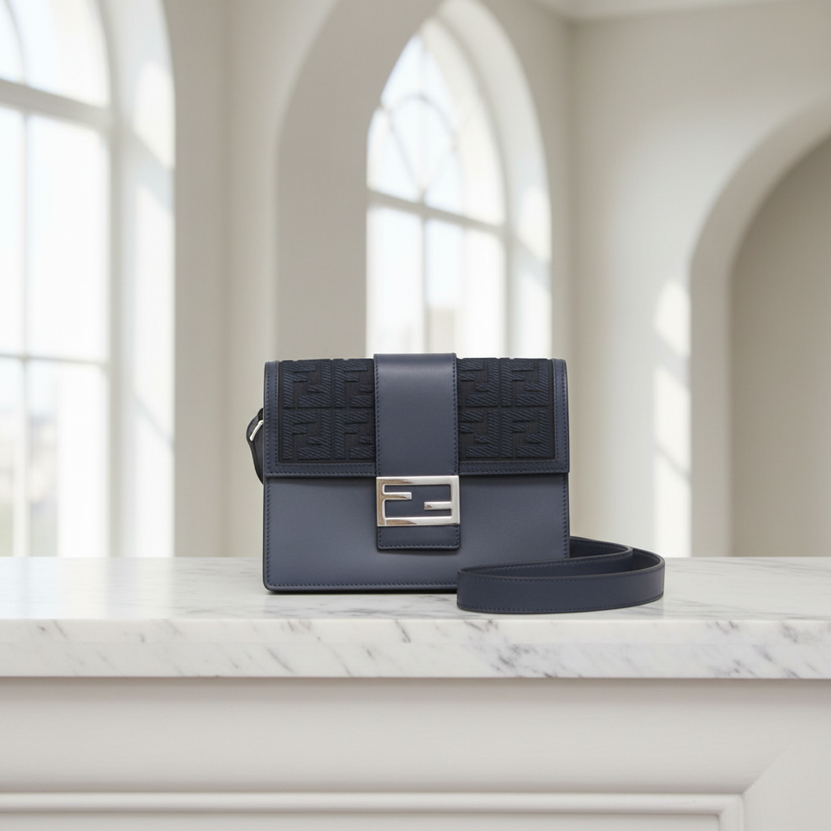 PRE-OWNED Fendi Flat Baguette Medium