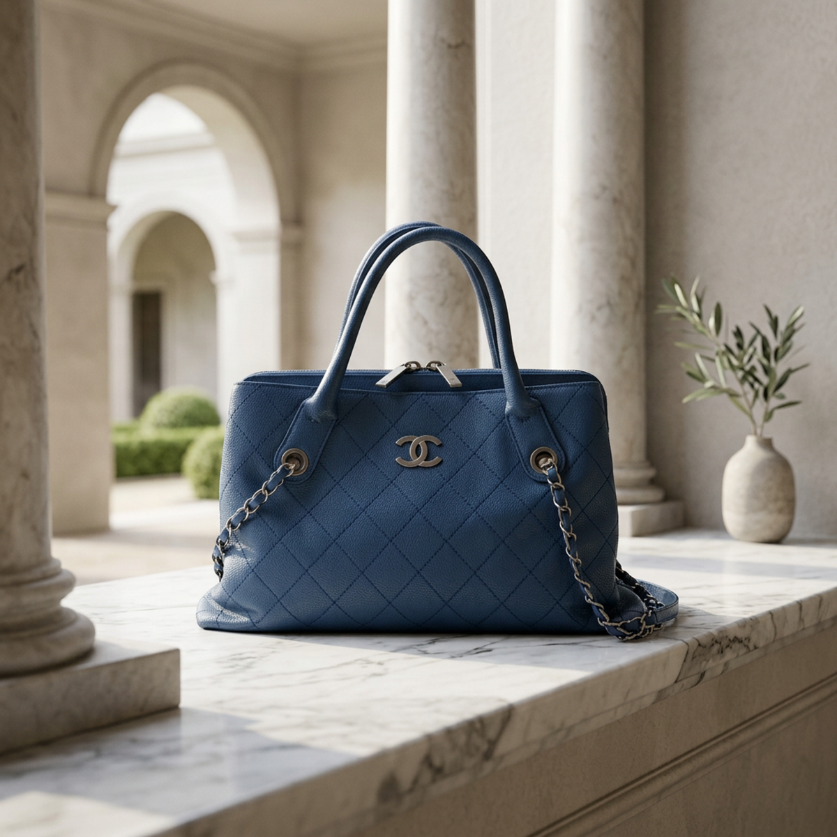 PRE-OWNED Chanel Wild Stitch · Grained Calfskin