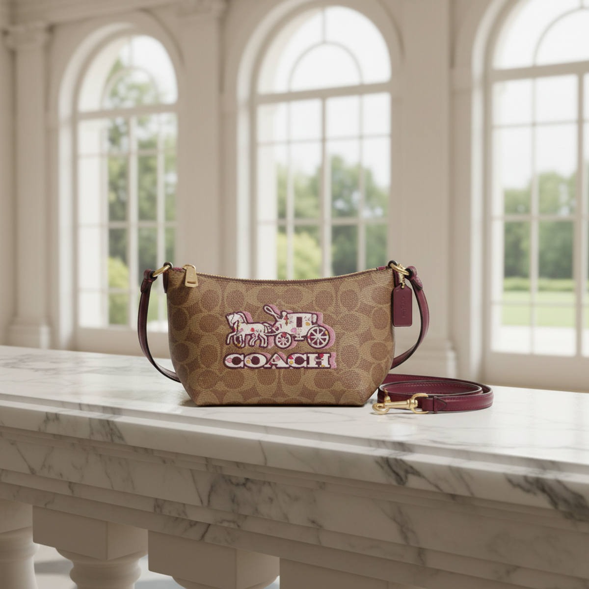 PRE-OWNED Coach Signature Horse And Carriage