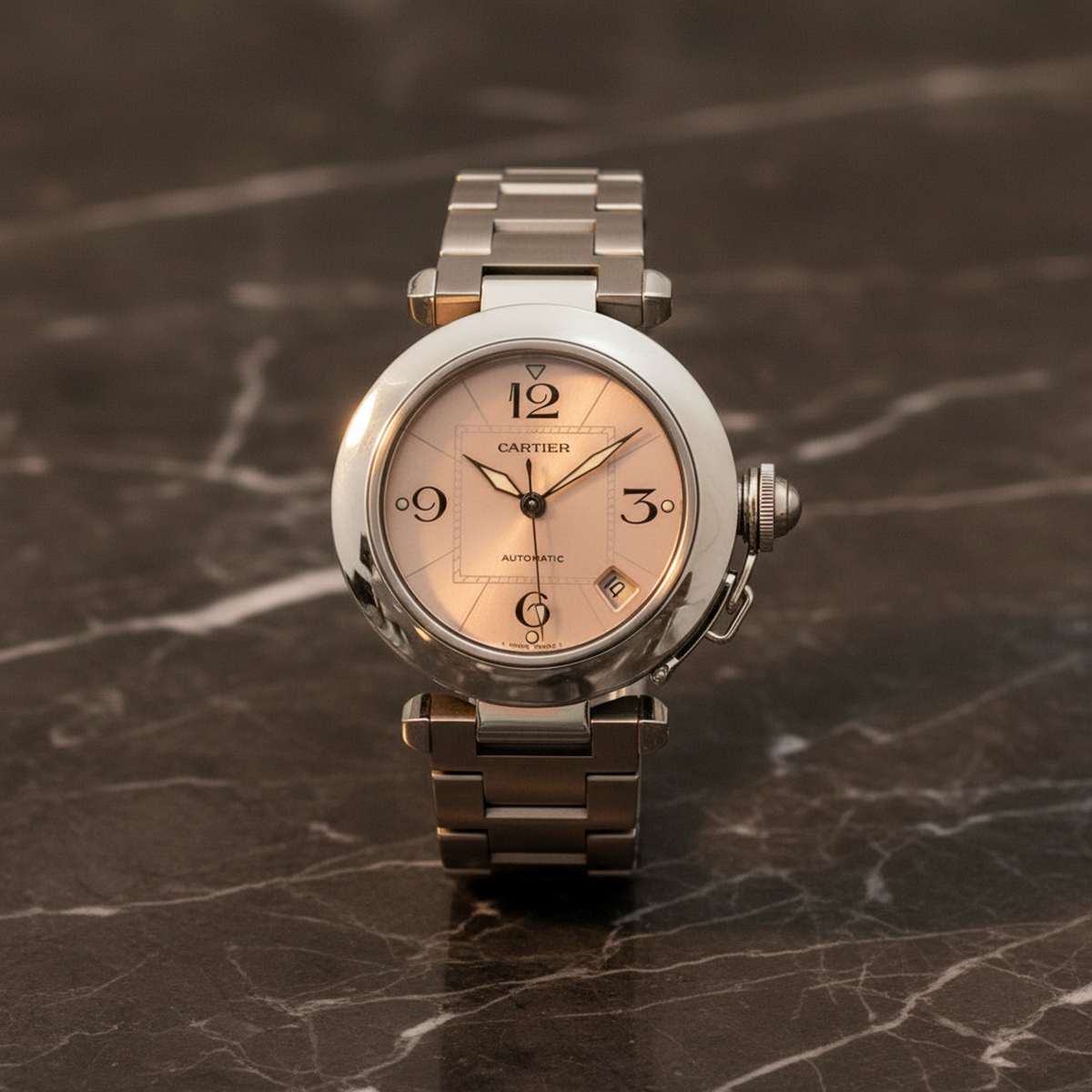 PRE-OWNED Cartier Pasha C · Steel · Automatic