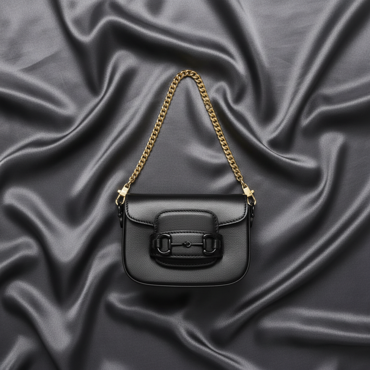 PRE-OWNED Gucci Horsebit 1955 · Mini Leather Pouch