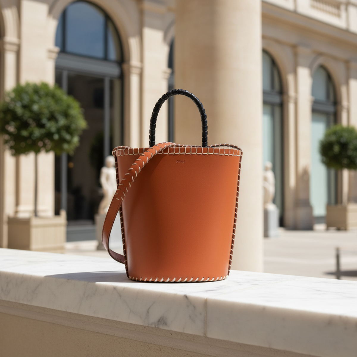 PRE-OWNED Chloé Loela · Small Bucket