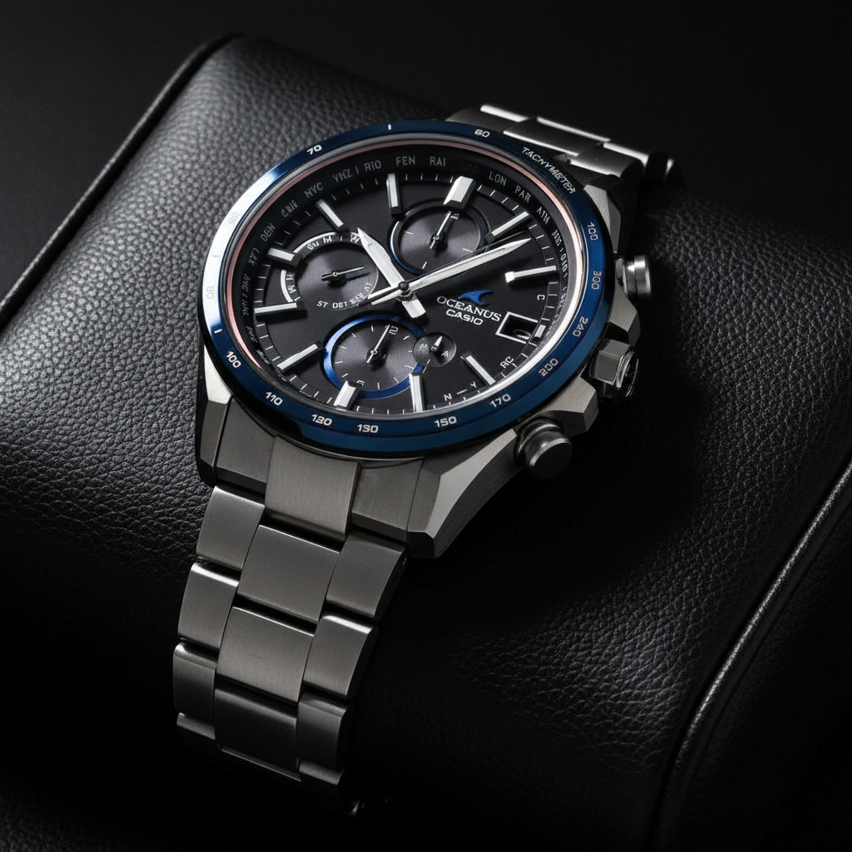 PRE-OWNED Casio Oceanus · Titanium · Solar