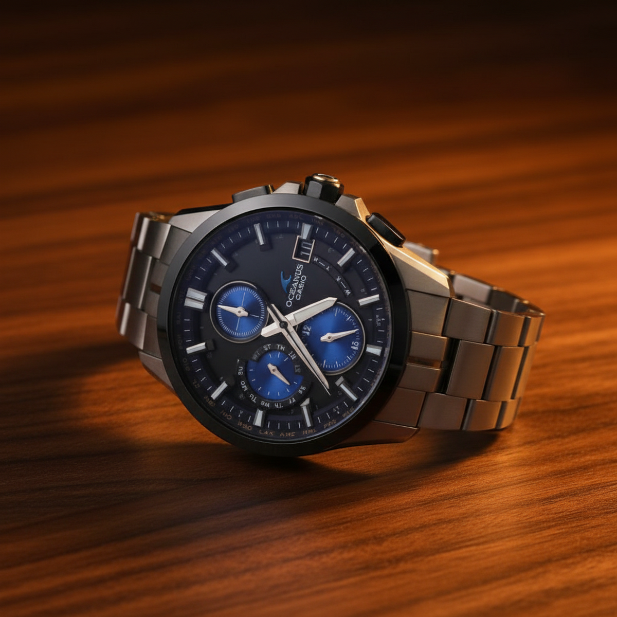 PRE-OWNED Casio Oceanus Manta · 10th Anniversary · Titanium