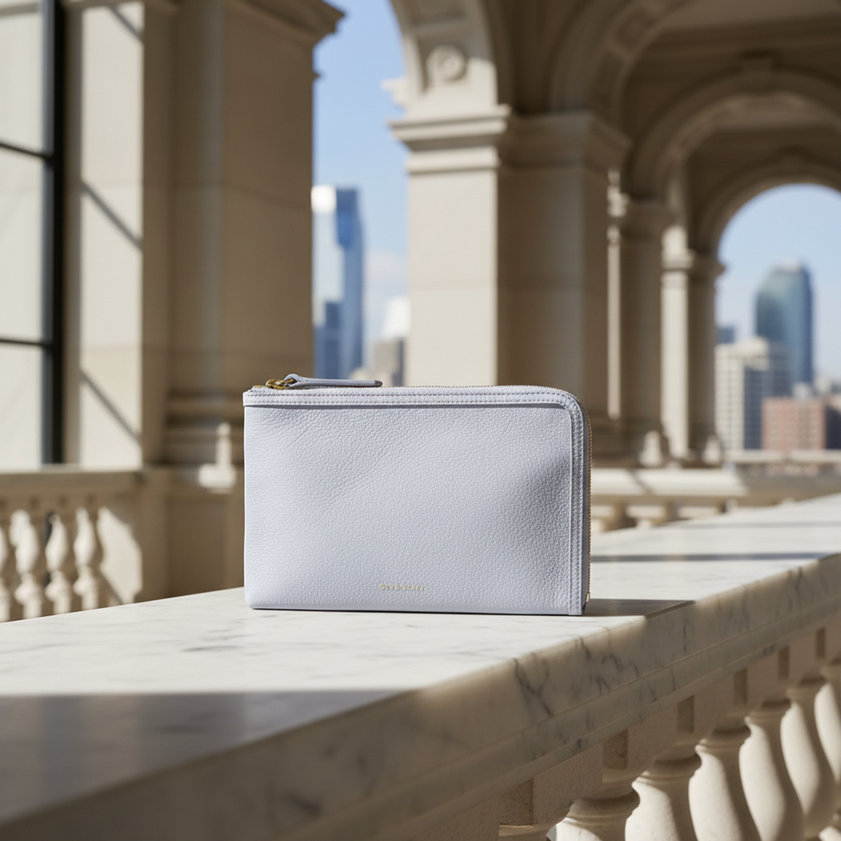 PRE-OWNED Givenchy Voyou · Zip Pouch · Leather