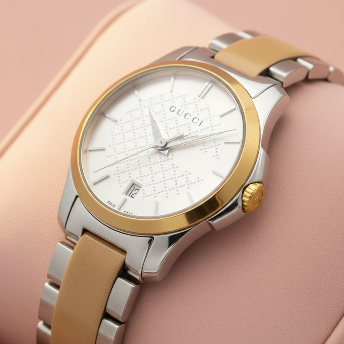 PRE-OWNED Gucci G-Timeless · Rose Gold · Steel