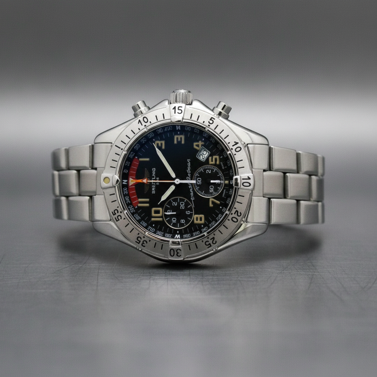 PRE-OWNED Breitling Transocean Chronograph · Steel