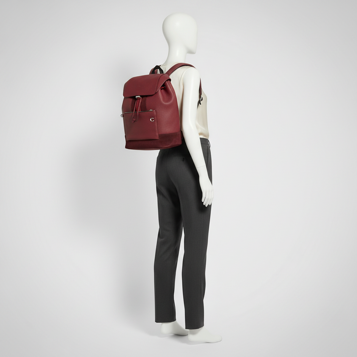 PRE-OWNED Coach Manhattan · Leather & Suede Backpack