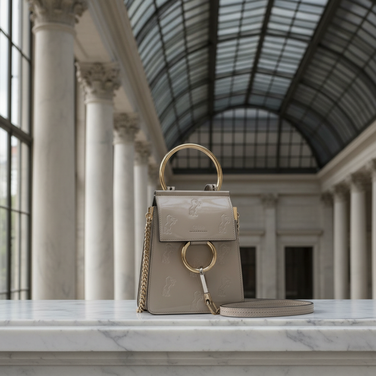 PRE-OWNED Chloé Faye · Enamel Leather