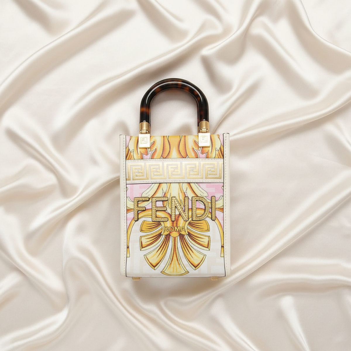 PRE-OWNED Fendi FENDACE Mini Sunshine Shopper
