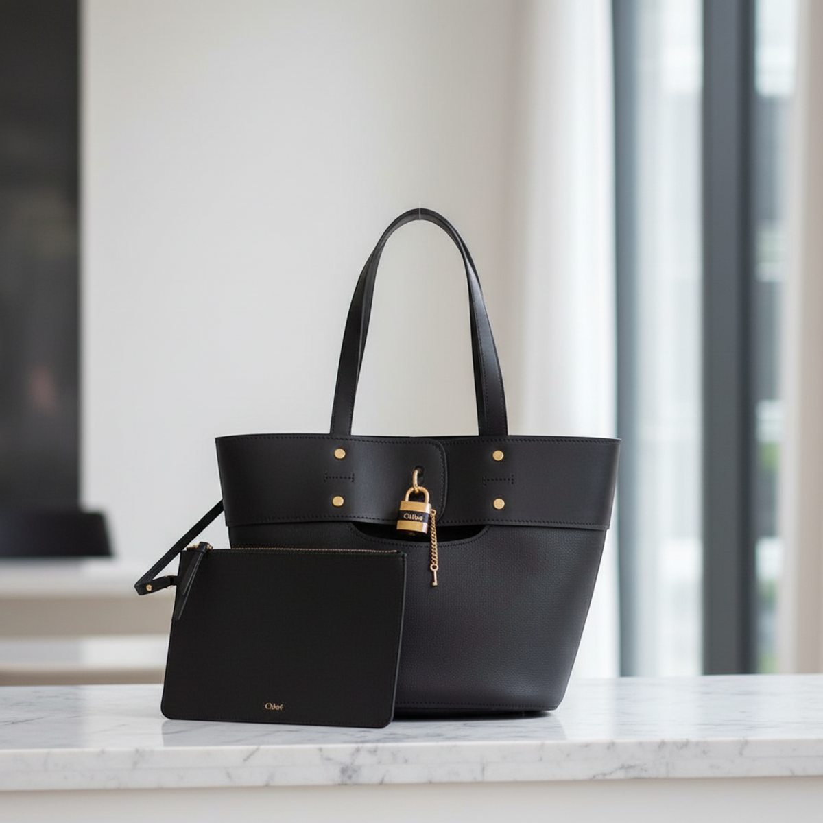 PRE-OWNED Chloé Mylo · Leather Tote
