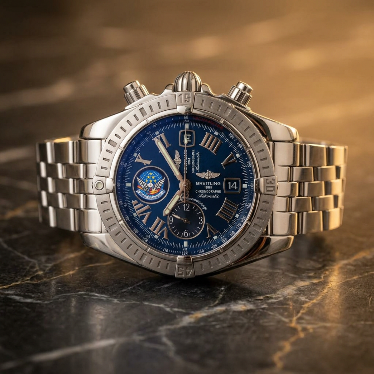 PRE-OWNED Breitling Chronomat Evolution · Blue Impulse