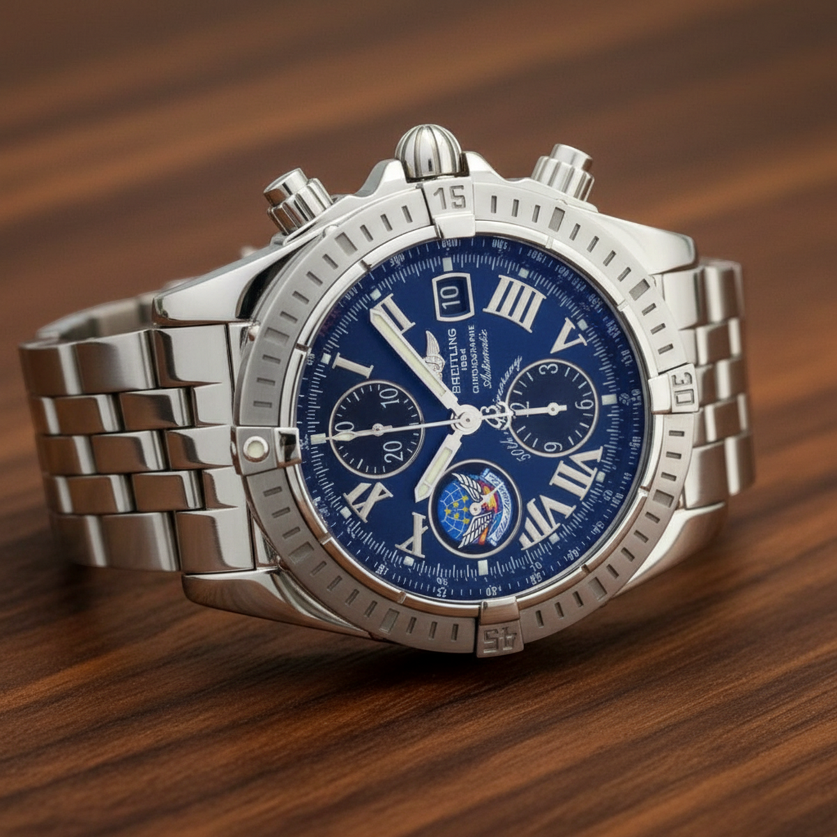 PRE-OWNED Breitling Chronomat Evolution · Blue Impulse