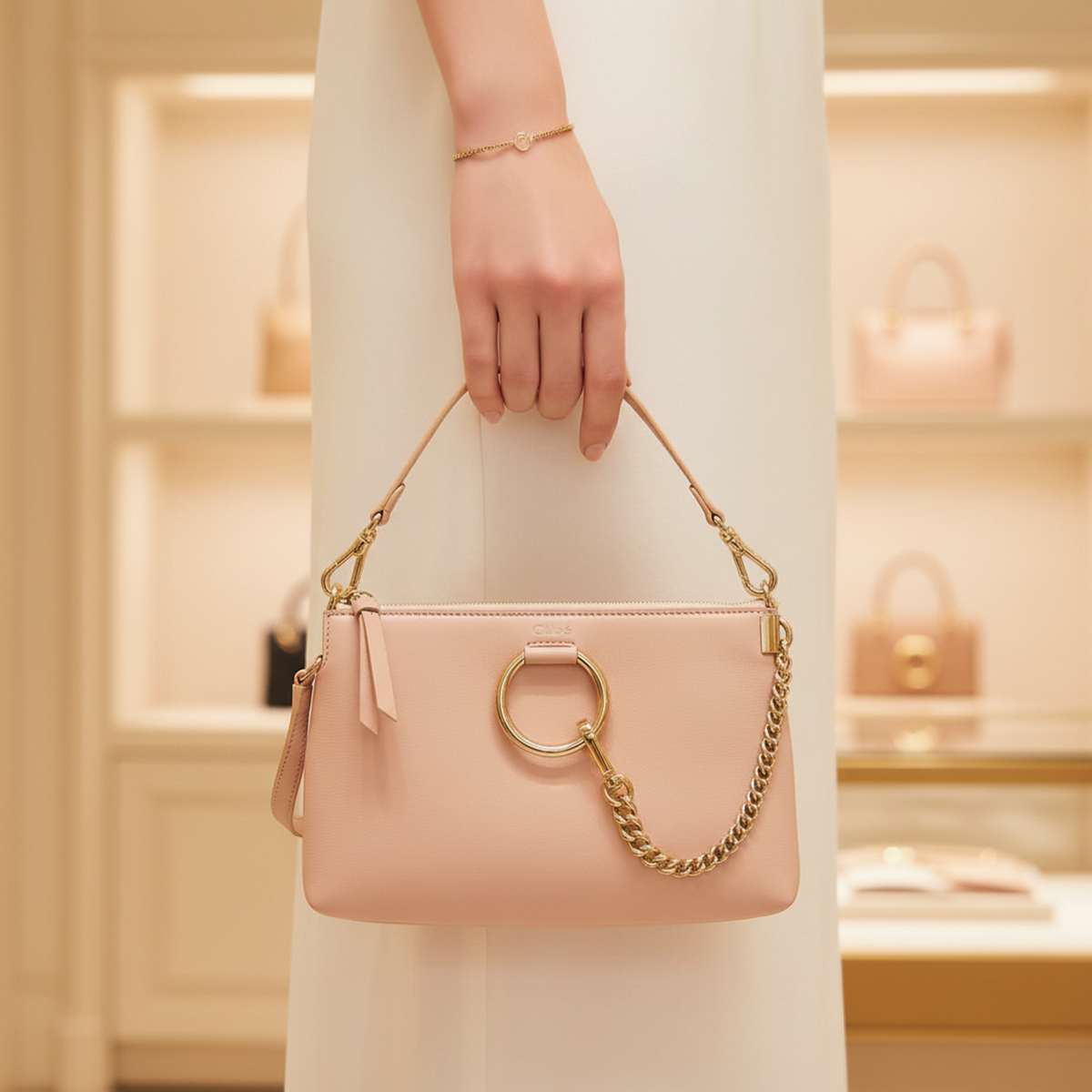 PRE-OWNED Chloé Faye · Small Zipped