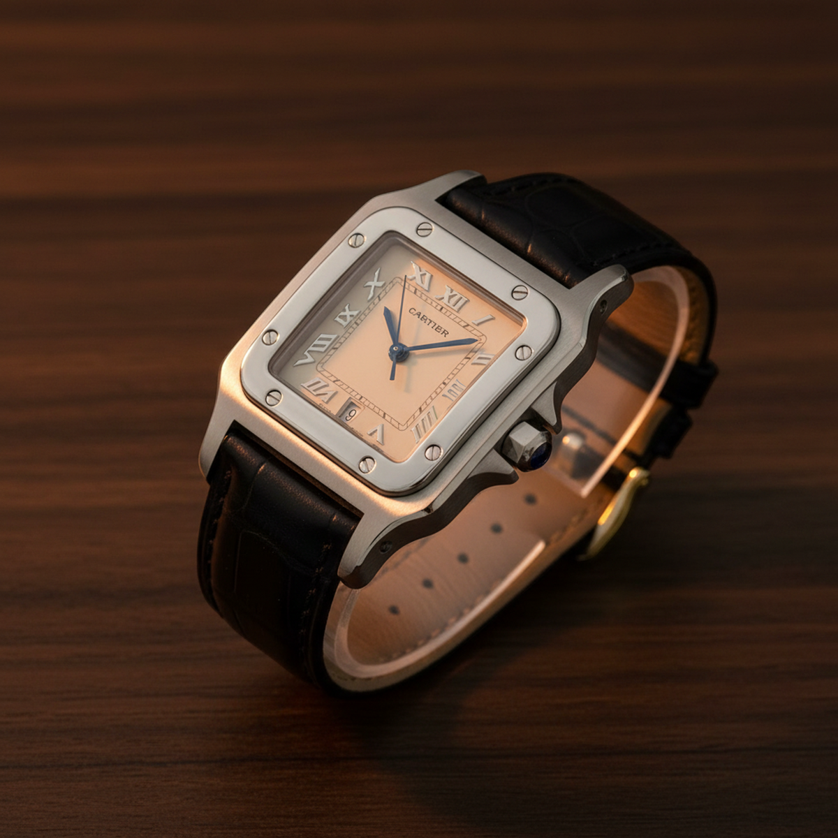PRE-OWNED Cartier Santos Galbee · Steel · Quartz
