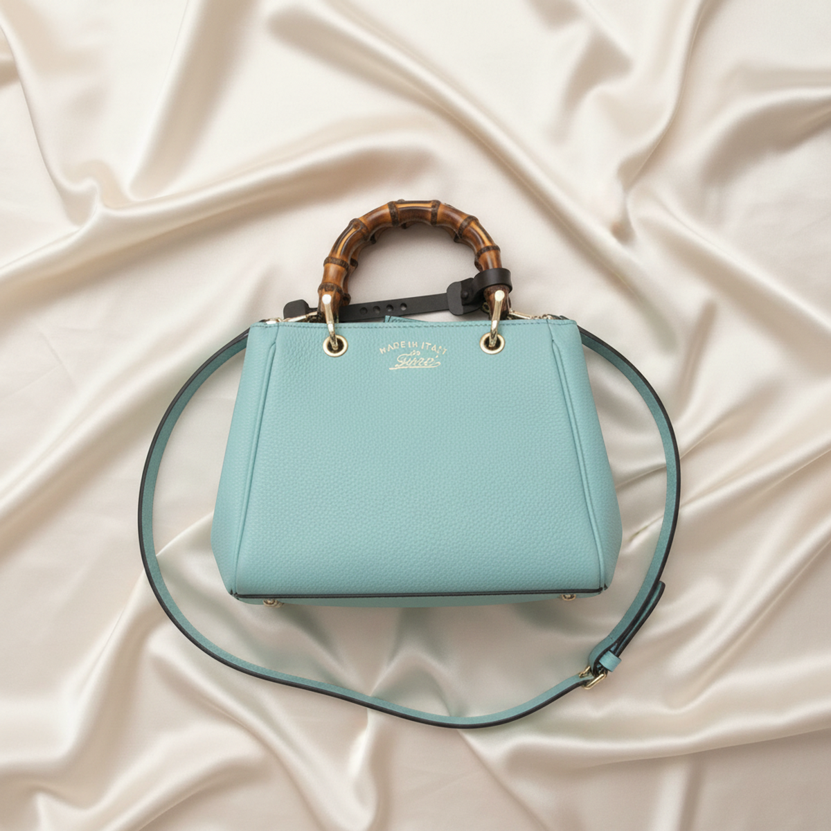PRE-OWNED Gucci Bamboo Mini Shopper