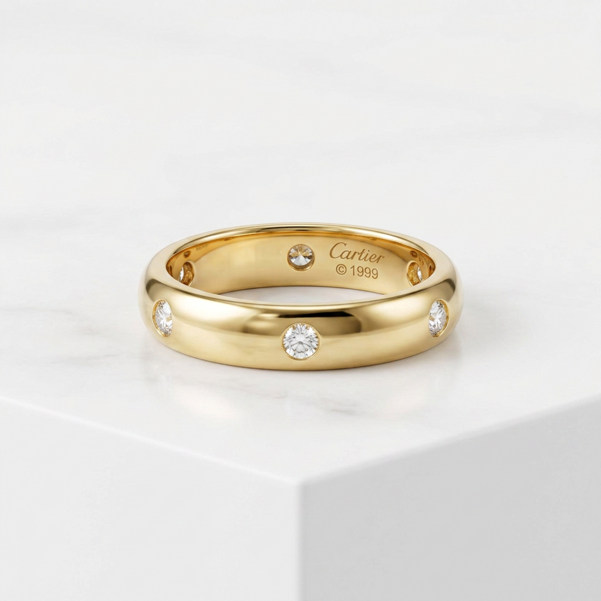 PRE-OWNED Cartier Stella · 18K Yellow Gold · Diamond Size 5.25
