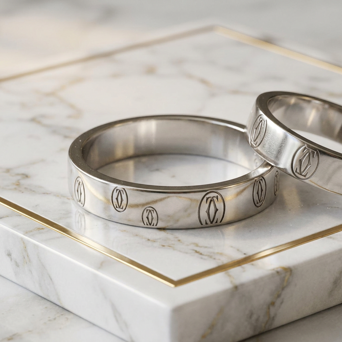 PRE-OWNED Cartier Happy Birthday · 18K White Gold