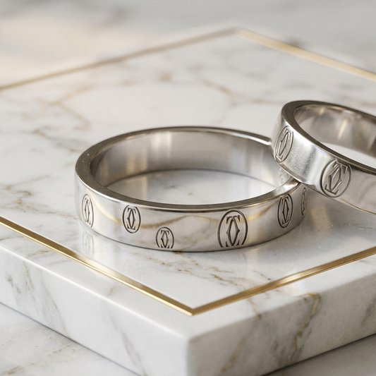 PRE-OWNED Cartier Happy Birthday · 18K White Gold