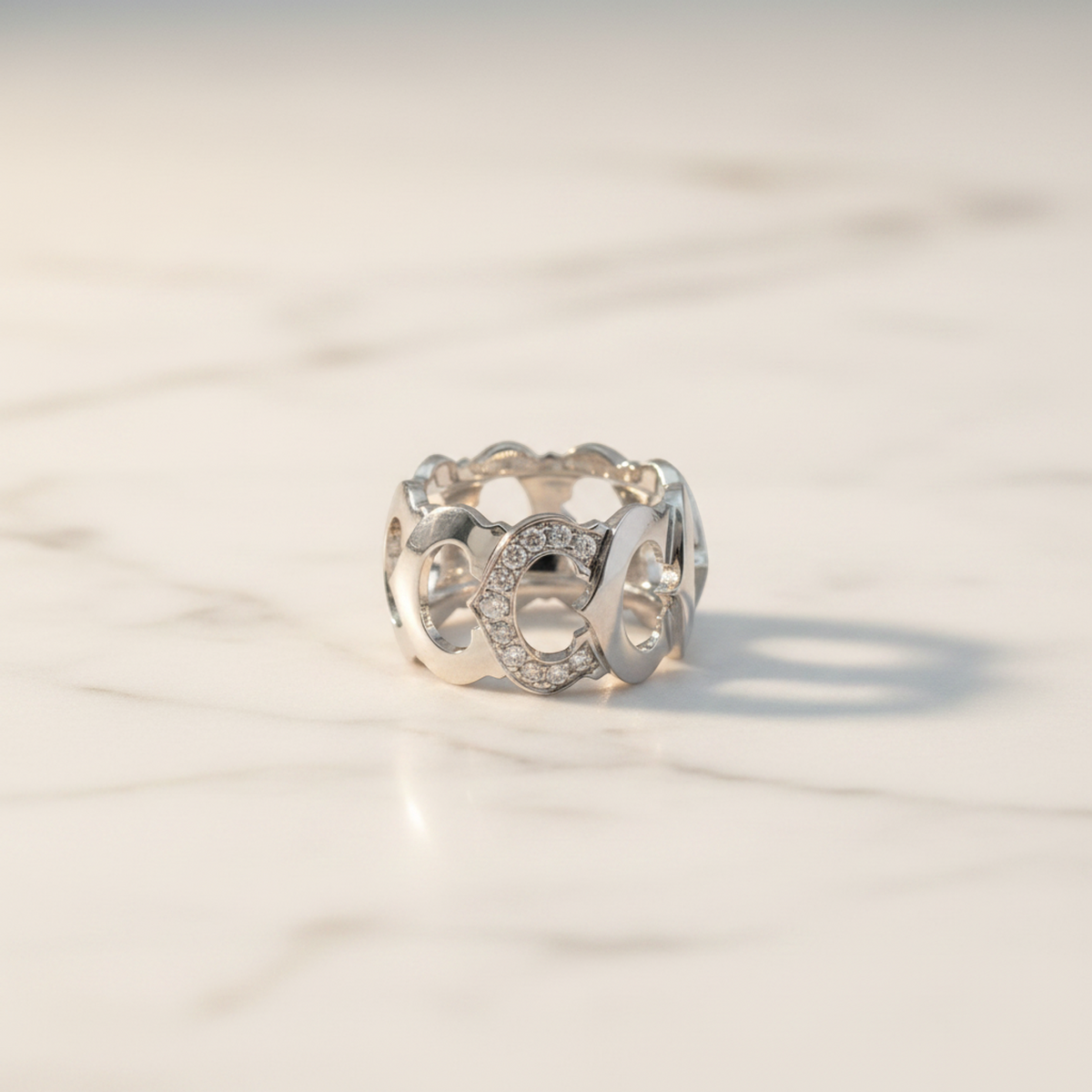 PRE-OWNED Cartier C de Cartier · Diamond · 18K White Gold