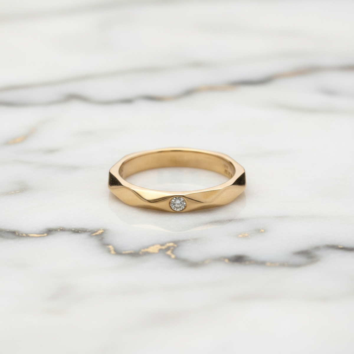 PRE-OWNED Boucheron Facette · Diamond · Rose Gold