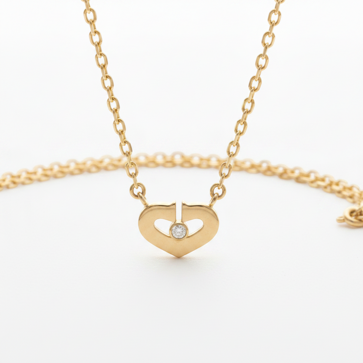 PRE-OWNED Cartier C Heart · Rose Gold · Diamond