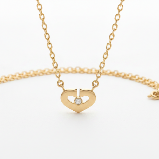 PRE-OWNED Cartier C Heart · Rose Gold · Diamond