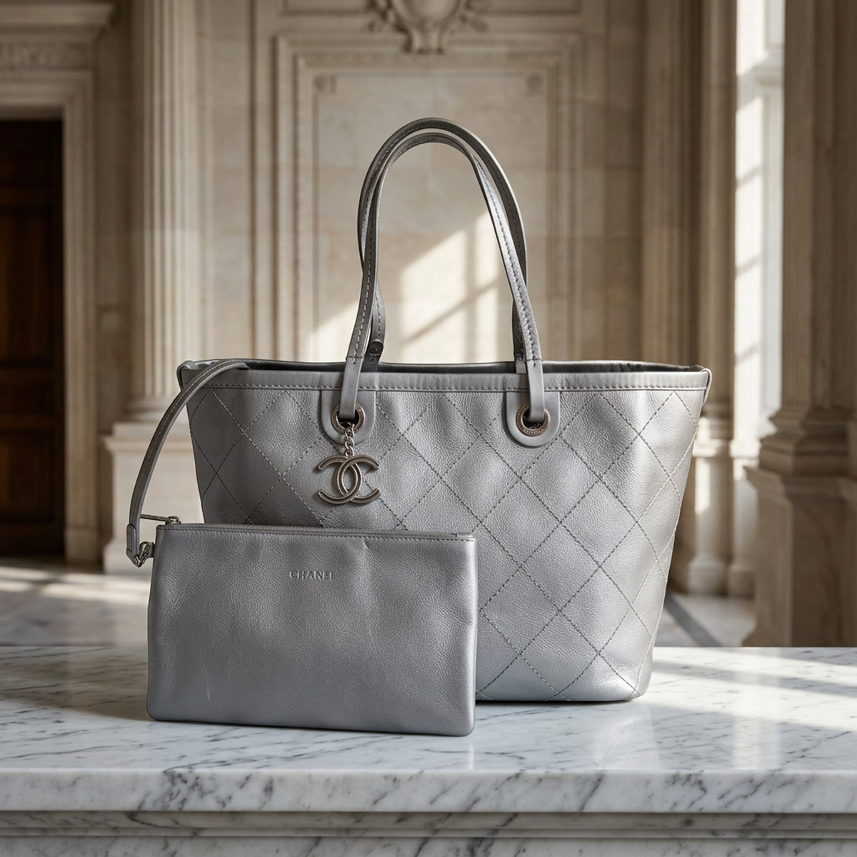 PRE-OWNED Chanel On the Road · Grained Calfskin